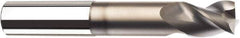 SGS - 12mm, 3 Flute, Single End, Solid Carbide, 2mm Corner Radius End Mill - 100mm OAL, 38° Helix, Right Hand Flute, 16mm LOC, Right Hand Cut, 40mm Extended Reach - Apex Tool & Supply