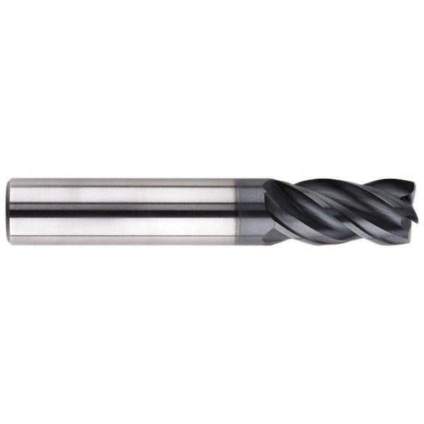 SGS - 20mm, 4 Flute, Single End, Solid Carbide, 4mm Corner Radius End Mill - 104mm OAL, Right Hand Flute, 38mm LOC, Right Hand Cut - Apex Tool & Supply