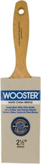 Wooster Brush - 3" Flat Hog Varnish Brush - 3-7/16" Bristle Length, 6-1/2" Maple Beavertail Handle - Apex Tool & Supply