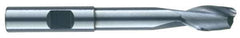 RobbJack - 1", 2" LOC, 1" Shank Diam, 6" OAL, 2 Flute, Solid Carbide Square End Mill - Single End, Uncoated, Spiral Flute, 30° Helix, Centercutting, Right Hand Cut, Right Hand Flute, Series EX-206 - Apex Tool & Supply