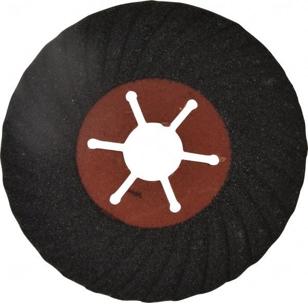 Value Collection - 4-1/2" Diam 7/8" Hole 80 Grit Fiber Disc - Medium Grade, Silicon Carbide, 13,300 Max RPM - Apex Tool & Supply