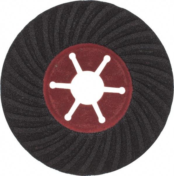 Value Collection - 4-1/2" Diam 7/8" Hole 120 Grit Fiber Disc - Fine Grade, Silicon Carbide, 13,300 Max RPM - Apex Tool & Supply