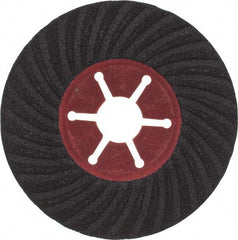 Value Collection - 4-1/2" Diam 7/8" Hole 120 Grit Fiber Disc - Fine Grade, Silicon Carbide, 13,300 Max RPM - Apex Tool & Supply