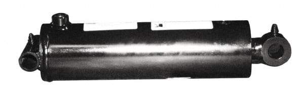 Prince - 2-1/2" Bore, 1-3/8" Rod Diam, Welded Tie Rod Cylinder with Universal Mountings - 24" Stroke Length, 3/8" Port, Cross Tube Mount - Apex Tool & Supply