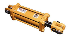 Prince - 2" Bore, 1-1/8" Rod Diam, Double Acting NFPA Tie Rod Cylinder - 4" Stroke Length, 3/4-16 Port, 3/4-16 Rod Thread, Clevis Mount - Apex Tool & Supply