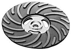 Made in USA - 6" Diam Disc Backing Ribbed Backing Pad - Soft Density, 8,600 RPM - Apex Tool & Supply