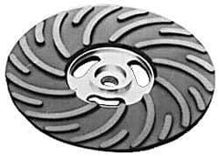 Made in USA - 6" Diam Disc Backing Ribbed Backing Pad - Soft Density, 8,600 RPM - Apex Tool & Supply
