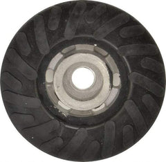 Made in USA - 4" Diam Disc Backing Ribbed Backing Pad - Soft Density, 13,500 RPM - Apex Tool & Supply