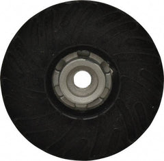 Made in USA - 5" Diam Disc Backing Ribbed Backing Pad - Hard Density, 13,000 RPM - Apex Tool & Supply