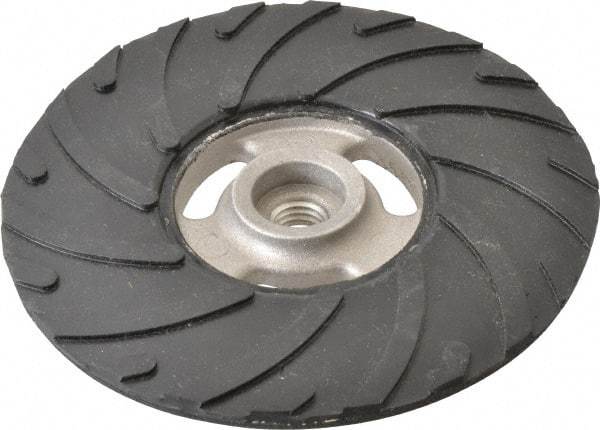Made in USA - 6" Diam Disc Backing Ribbed Backing Pad - Medium Density, 8,600 RPM - Apex Tool & Supply