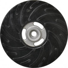 Made in USA - 7" Diam Disc Backing Ribbed Backing Pad - Medium Density, 8,600 RPM - Apex Tool & Supply