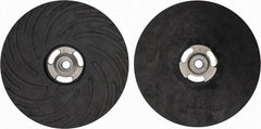Made in USA - 9" Diam Disc Backing Ribbed Backing Pad - Hard Density, 6,600 RPM - Apex Tool & Supply