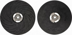 Made in USA - 9" Diam Disc Backing Ribbed Backing Pad - Medium Density, 6,600 RPM - Apex Tool & Supply