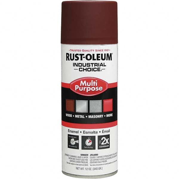 Rust-Oleum - 12 oz Flat Red Interior/Exterior Enamel Spray Primer - Apex Tool & Supply