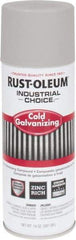 Rust-Oleum - Silver, Galvanizing Spray Paint - 8 to 12 Sq Ft per Can, 14 oz Container, Use on Bridges, Ducts, Fences, Production Welds, Tanks, Touch-Up & Repair to Damaged Galvanized Steel, Trailers, Utility Towers, Vehicles - Apex Tool & Supply
