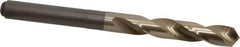 Chicago-Latrobe - 17/32" Drill, 118° Point, Cobalt Silver Deming & Reduced Shank Drill Bit - Oxide/Gold Finish, 6" OAL, Straight Shank, 3-1/8" Flute Length, Right Hand Cut, Split Point, Spiral Flute, Regular Spiral - Apex Tool & Supply
