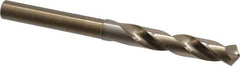 Chicago-Latrobe - 35/64" Drill, 118° Point, Cobalt Silver Deming & Reduced Shank Drill Bit - Oxide/Gold Finish, 6" OAL, Straight Shank, 3-1/8" Flute Length, Right Hand Cut, Split Point, Spiral Flute, Regular Spiral - Apex Tool & Supply
