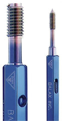 Balax - 2 Piece, 00-96 Thread Size, High Speed Tool Steel Miniature Plug Thread Go No Go Gage Set - 0.0402 Inch Go Pitch, 0.0416 Inch No Go Pitch - Apex Tool & Supply