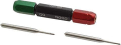 Balax - 2 Piece, 00-90 Thread Size, High Speed Tool Steel Miniature Plug Thread Go No Go Gage Set - 0.0398 Inch Go Pitch, 0.0412 Inch No Go Pitch - Apex Tool & Supply