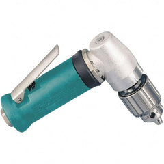 Dynabrade - 1/4" Keyed Chuck - Right Angle Handle, 15,000 RPM, 0.4 hp, 90 psi - Apex Tool & Supply