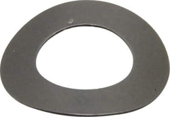 Gardner Spring - 1/4" Bolt, 0.265" ID, Grade 1074 Steel, Curved Disc Spring - 0.49" OD, 1/16" High, 0.011" Thick - Apex Tool & Supply