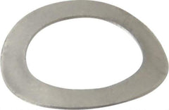 Gardner Spring - 3/8" Bolt, 0.4" ID, Grade 301 Stainless Steel, Curved Disc Spring - 0.612" OD, 0.074" High, 0.013" Thick - Apex Tool & Supply