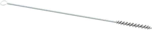 PRO-SOURCE - 1-1/2" Long x 3/16" Diam Stainless Steel Twisted Wire Bristle Brush - Single Spiral, 7" OAL, 0.003" Wire Diam, 0.085" Shank Diam - Apex Tool & Supply