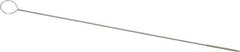 PRO-SOURCE - 1/2" Long x 1/32" Diam Brass Twisted Wire Bristle Brush - Single Spiral, 4" OAL, 0.003" Wire Diam, 0.025" Shank Diam - Apex Tool & Supply