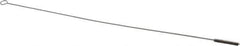 Made in USA - 1-1/2" Long x 1/4" Diam Stainless Steel Twisted Wire Bristle Brush - Double Spiral, 18" OAL, 0.003" Wire Diam, 0.062" Shank Diam - Apex Tool & Supply