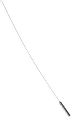PRO-SOURCE - 4-1/2" Long x 5/8" Diam Nylon Bristle Brush - Single Spiral, 42" OAL, 0.012" Filament Diam, 0.142" Shank Diam - Apex Tool & Supply