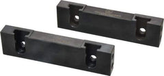 Snap Jaws - 6" Wide x 1.53" High x 0.73" Thick, Step Vise Jaw - Hard, Steel, Fixed Jaw, Compatible with 6" Vises - Apex Tool & Supply