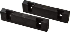 Snap Jaws - 6" Wide x 1.53" High x 0.73" Thick, Step Vise Jaw - Hard, Steel, Fixed Jaw, Compatible with 6" Vises - Apex Tool & Supply