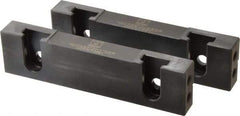 Snap Jaws - 6" Wide x 1.53" High x 0.73" Thick, Step Vise Jaw - Hard, Steel, Fixed Jaw, Compatible with 6" Vises - Apex Tool & Supply