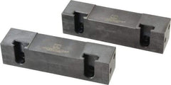 Snap Jaws - 6" Wide x 1-1/2" High x 1-1/2" Thick, Flat/No Step Vise Jaw - Soft, Steel, Fixed Jaw, Compatible with 6" Vises - Apex Tool & Supply