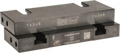 Snap Jaws - 8" Wide x 3" High x 1" Thick, Flat/No Step Vise Jaw - Soft, Steel, Fixed Jaw, Compatible with 8" Vises - Apex Tool & Supply