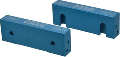 Snap Jaws - 6" Wide x 2" High x 1" Thick, Flat/No Step Vise Jaw - Soft, Aluminum, Fixed Jaw, Compatible with 6" Vises - Apex Tool & Supply