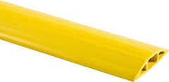 Hubbell Wiring Device-Kellems - 1 Channel, 25 Ft Long, 3/4" Max Compatible Cable Diam, Yellow PVC On Floor Cable Cover - 3-1/4" Overall Width x 27.9mm Overall Height, 30.7mm Channel Width x 3/4" Channel Height - Apex Tool & Supply