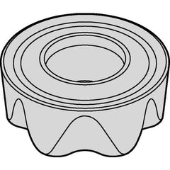 Kennametal - RCGT64 LF Grade KCSM30 Carbide Milling Insert - TiAlN Finish, 1/4" Thick, 3/4" Inscribed Circle - Apex Tool & Supply