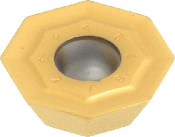 Kennametal - OFKT64 GB Grade KC725M Carbide Milling Insert - TiN/TiCN/TiN Finish, 0.2362" Thick, 0.7362" Inscribed Circle, 1.2mm Corner Radius - Apex Tool & Supply