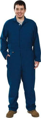 Stanco Safety Products - Size XL, Royal Blue, Zipper, Flame Resistant/Retardant Coverall - 46 to 48" Chest, Nomex, 7 Pockets, Elastic Waistband, Full Action Back, 2-Way Concealed Zipper - Apex Tool & Supply