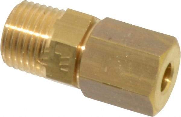 Legris - 4mm OD, Brass Male Connector - 300 Max Working psi, -40 to 210°F, Comp x MBSPT Ends - Apex Tool & Supply