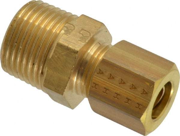 Legris - 8mm OD, Brass Male Connector - 320 Max Working psi, -40 to 210°F, Comp x MBSPT Ends - Apex Tool & Supply