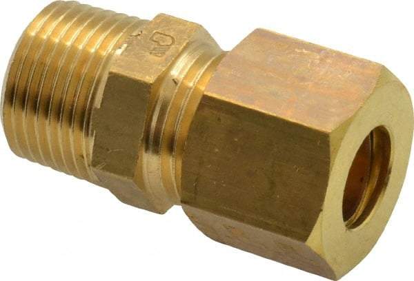 Legris - 10mm OD, Brass Male Connector - 330 Max Working psi, -40 to 210°F, Comp x MBSPT Ends - Apex Tool & Supply