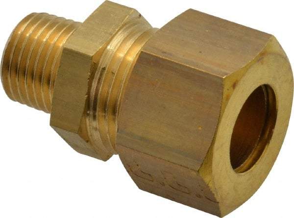Legris - 12mm OD, Brass Male Connector - 320 Max Working psi, -40 to 210°F, Comp x MBSPT Ends - Apex Tool & Supply