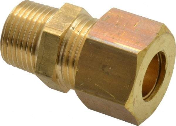 Legris - 12mm OD, Brass Male Connector - 320 Max Working psi, -40 to 210°F, Comp x MBSPT Ends - Apex Tool & Supply