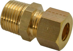 Legris - 12mm OD, Brass Male Connector - 320 Max Working psi, -40 to 210°F, Comp x MBSPT Ends - Apex Tool & Supply