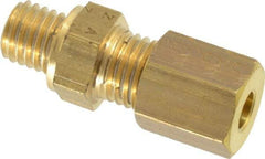 Legris - 4mm OD, Brass Male Connector - 300 Max Working psi, -40 to 210°F, Comp x Metric Thread Ends - Apex Tool & Supply