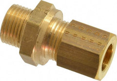 Legris - 8mm OD, Brass Male Connector - 320 Max Working psi, -40 to 210°F, Comp x Metric Thread Ends - Apex Tool & Supply