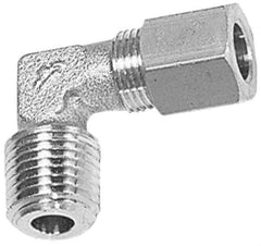 Legris - 12mm OD, Brass Male Elbow - 320 Max Working psi, -40 to 210°F, Comp x MBSPT Ends - Apex Tool & Supply