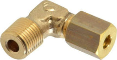 Legris - 4mm OD, Brass Male Elbow - 300 Max Working psi, -40 to 210°F, Comp x MBSPT Ends - Apex Tool & Supply